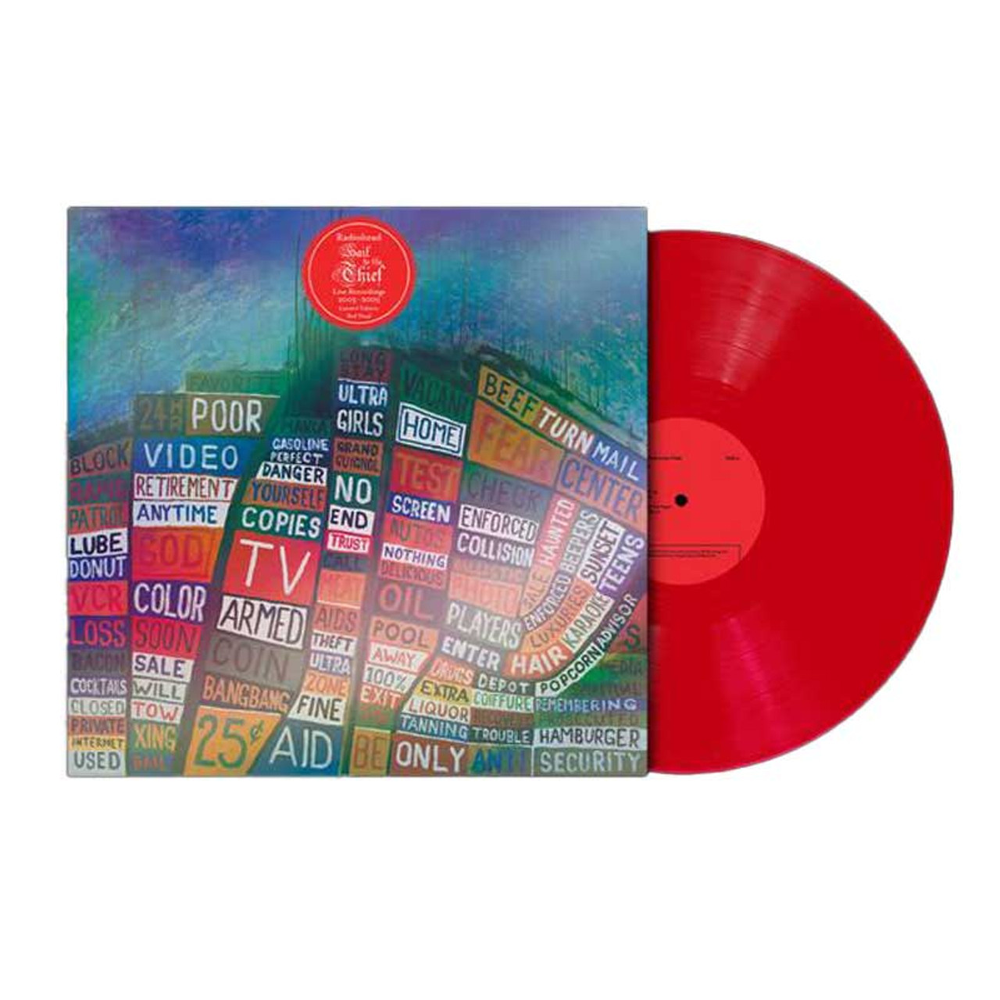 the album cover for Radiohead - Hail to the Thief (Live Recordings 2003-2009) [Indie Exclusive Red LP]