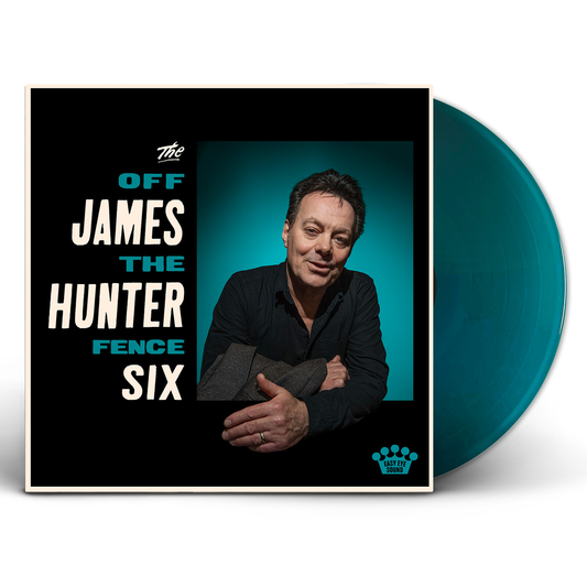 the album cover for The James Hunter Six - Off The Fence [Translucent Teal vinyl]