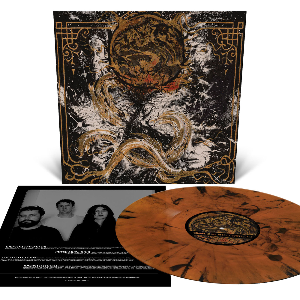 the album cover for King Woman - Created in the Image of Suffering [Oriole Marble]