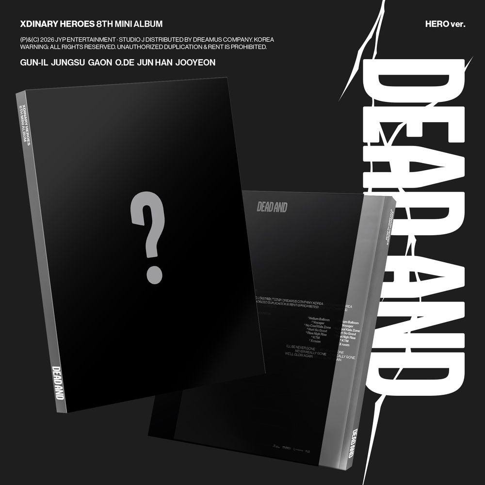 the album cover for Xdinary Heroes - DEAD AND [HERO ver.]
