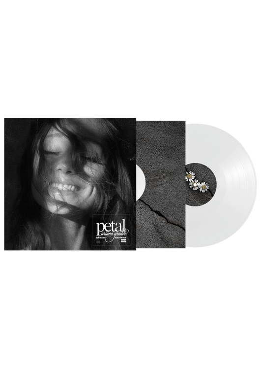 the album cover for Ariana Grande - petal [Indie Exclusive Classic White]