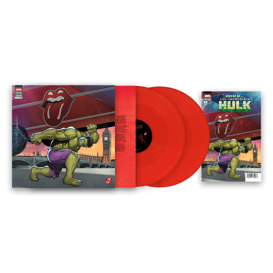 the album cover for The Rolling Stones - Foreign Tongues (Marvel Collector's Series) [Hulk]