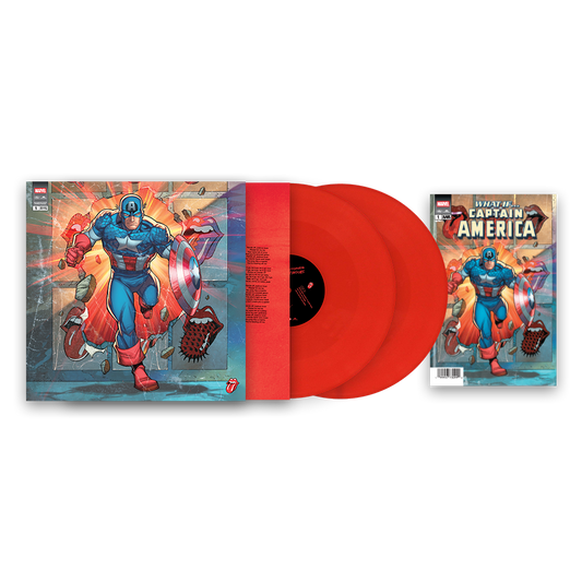 the album cover for The Rolling Stones - Foreign Tongues (Marvel Collector's Series) [Captain America]