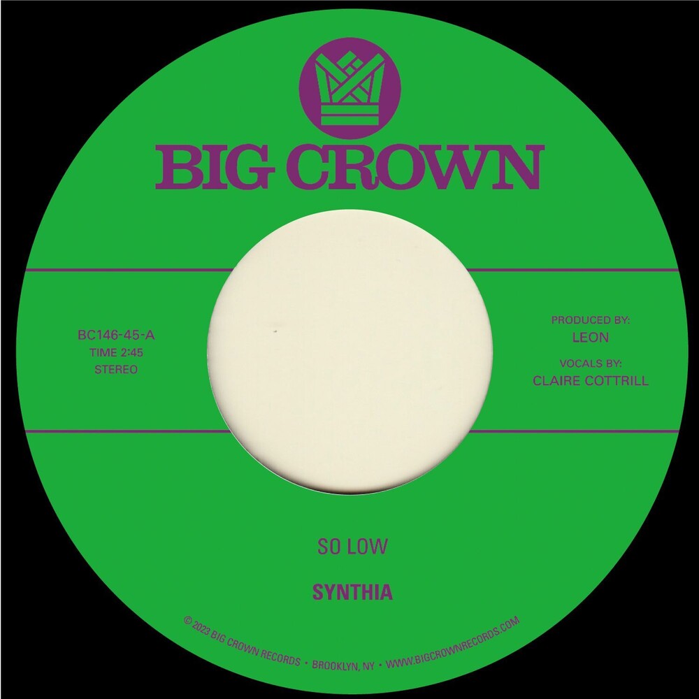 the album cover for Synthia - So Low B/W You & I