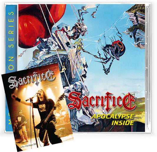 the album cover for Sacrifice - Apocalypse Inside