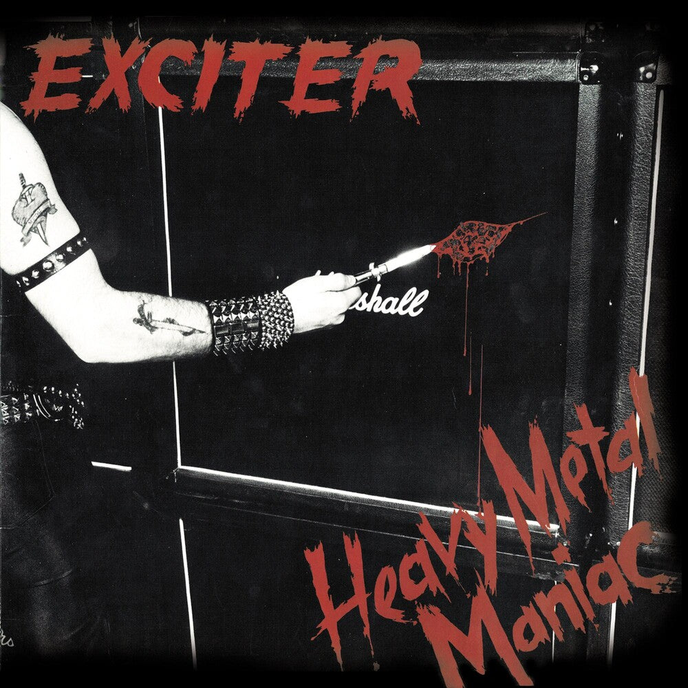 the album cover for Exciter - Heavy Metal Maniac (Aniv)