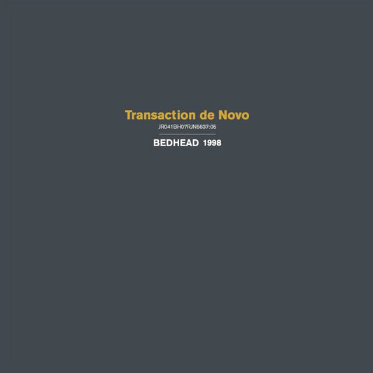 the album cover for Bedhead - Transaction De Novo [Colored Vinyl]