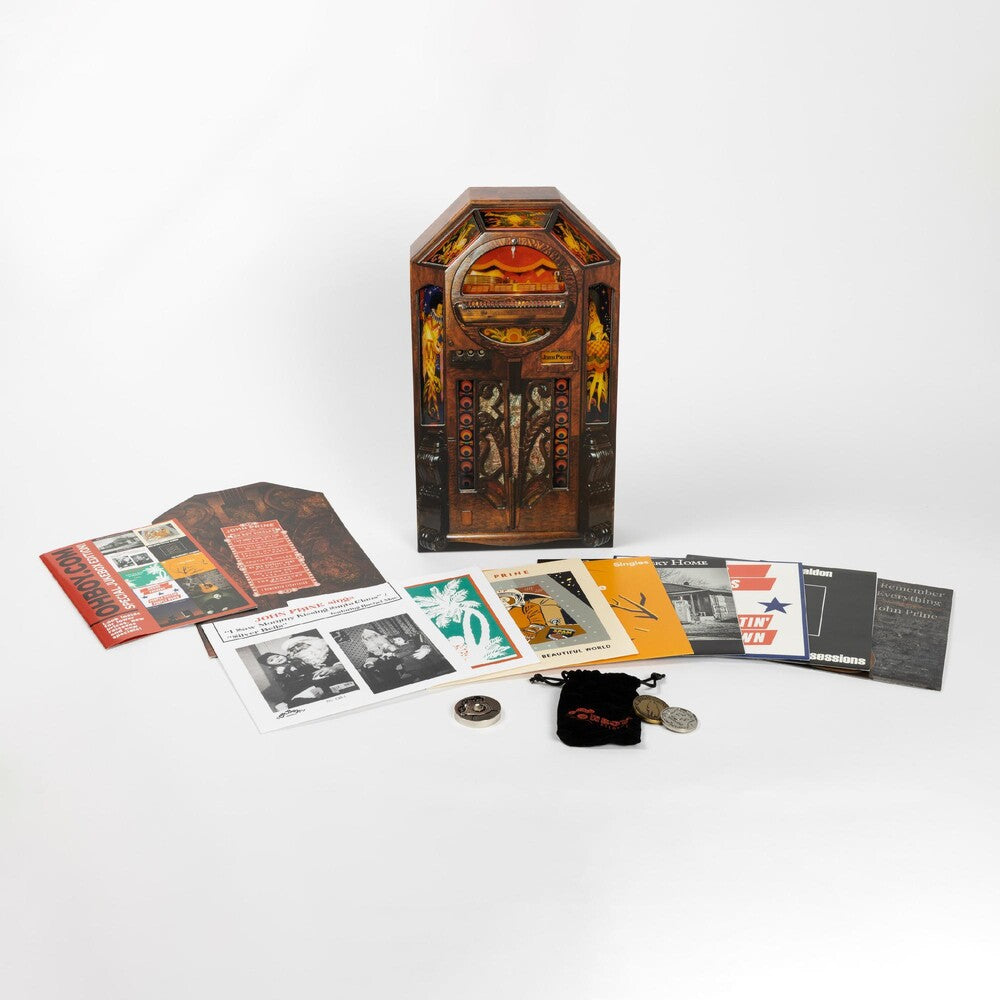 the album cover for John Prine - The Oh Boy Singles 7" Jukebox Box Set