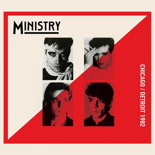 the album cover for Ministry - Chicago / Detroit 1982 [Deluxe]