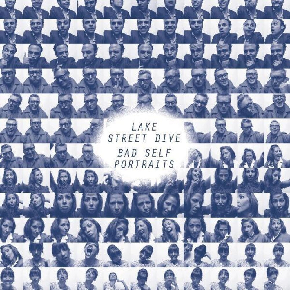 the album cover for Lake Street Dive - Bad Self Portraits: 10 Year Anniversary [Limited Edition Deluxe Cloudy-Effect Blue LP]
