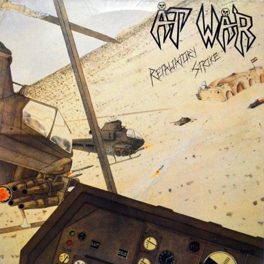 the album cover for At War - Retaliatory Strike - Camouflage Splatter [Colored Vinyl]