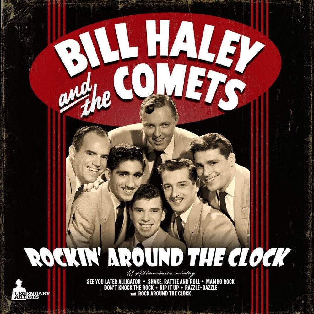 the album cover for Bill Halley  & His Comets - Rockin' Around The Clock