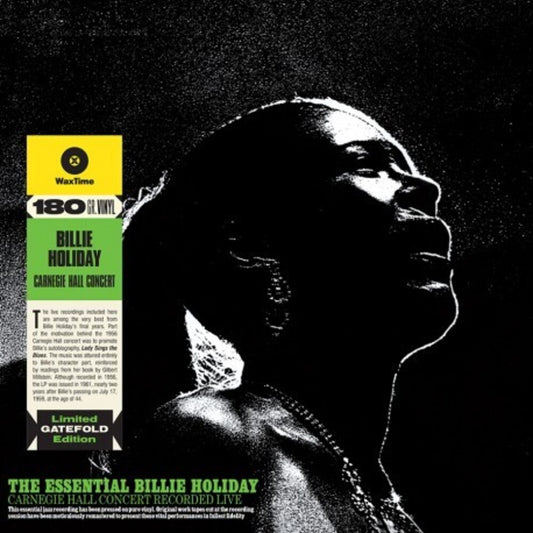 the album cover for Billie Holiday - Essential Billie Holiday Carnegie Hall Concert