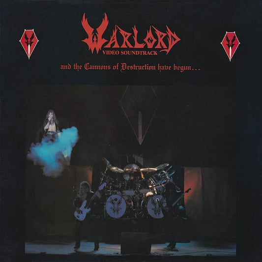 the album cover for Warlord - And The Cannons Of Destruction Have Begun (Blk)