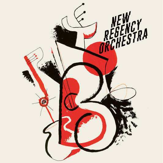 the album cover for New Regency Orchestra - New Regency Orchestra [Indie Exclusive] [Colored Vinyl] (Red)