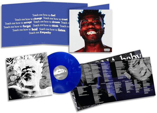 the album cover for Kevin Abstract - Arizona Baby [translucent blue with white swirl vinyl]