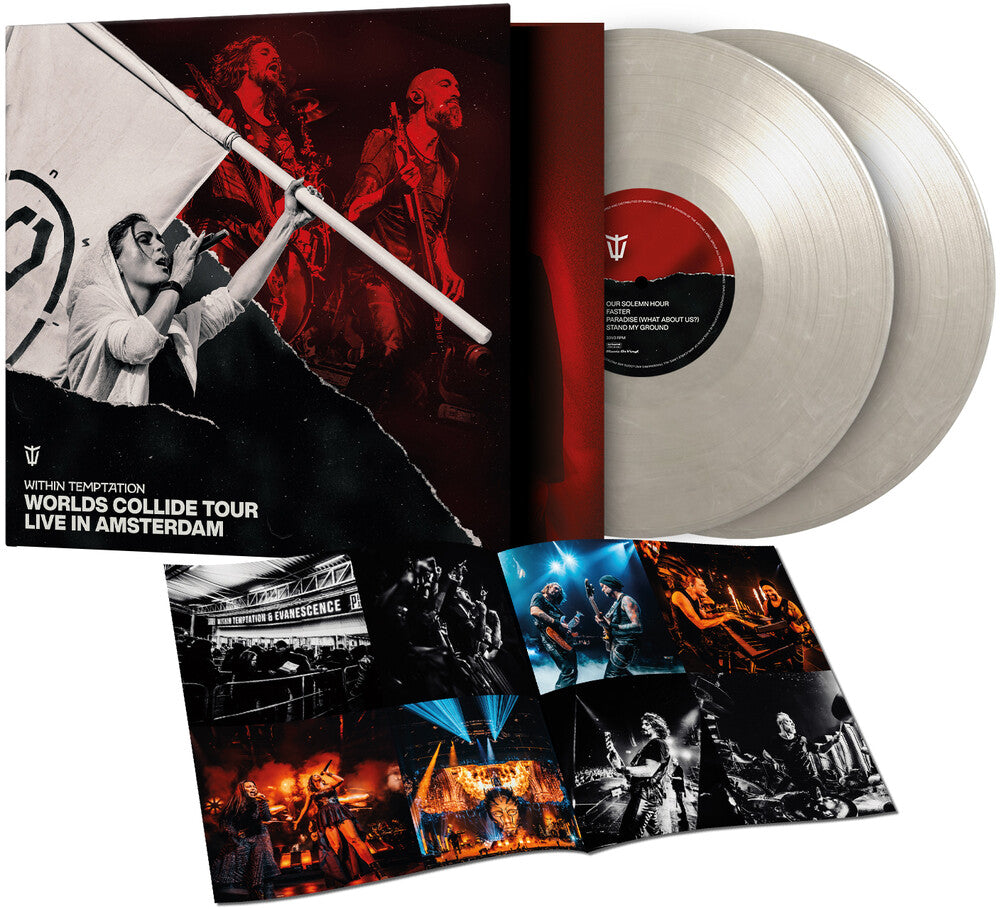 the album cover for Within Temptation - Worlds Collide Tour Live In Amsterdam - White