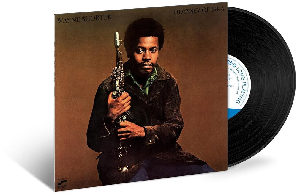 the album cover for Wayne Shorter - Odyssey Of Iska (Blue Note Tone Poet Series)