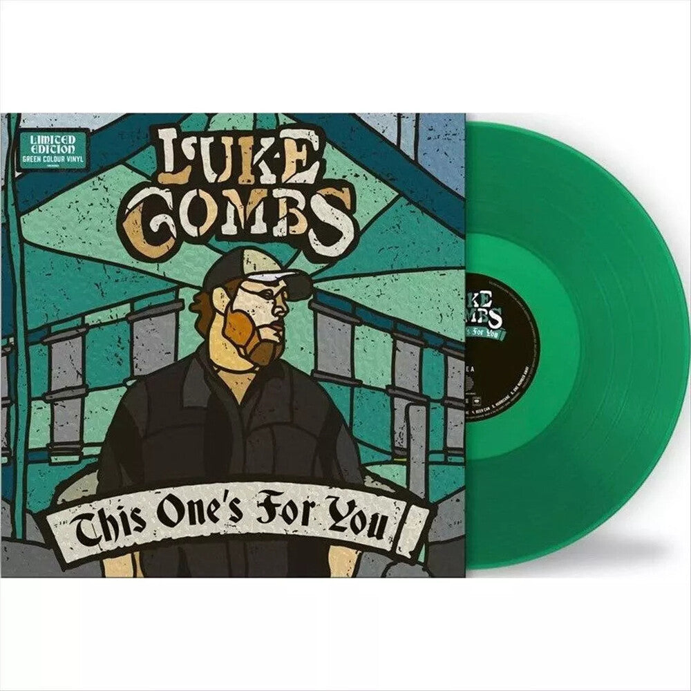 the album cover for Luke Combs - Growin Up [Clear Vinyl] (Grn) (Ita)