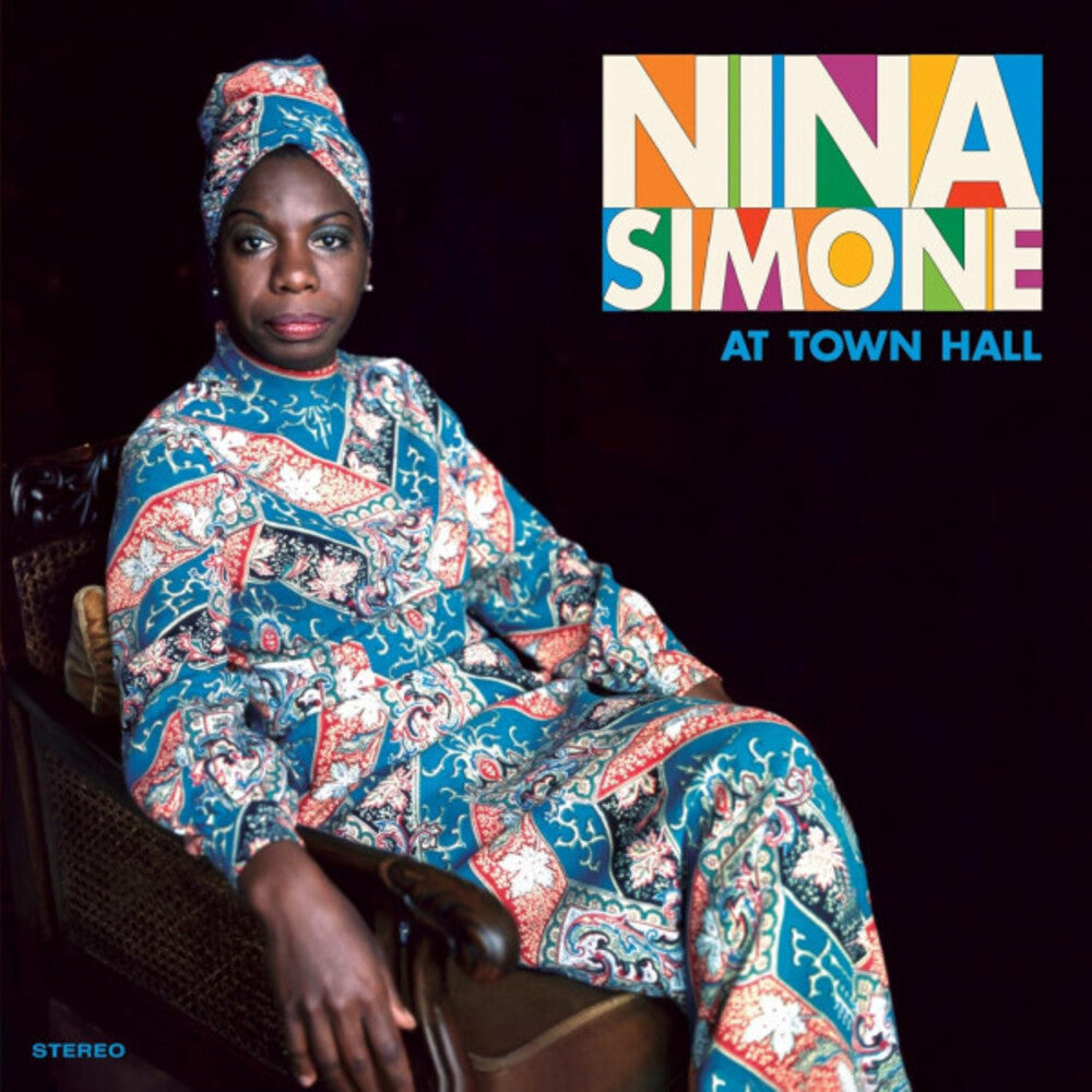 the album cover for Nina Simone - At Town Hall - Limited 180-Gram Red Colored Vinyl