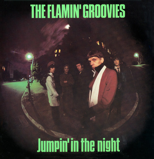 the album cover for Flamin' Groovies - Jumpin' In The Night [Clear Vinyl] [Limited Edition] (Purp)