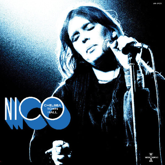 the album cover for Nico - Chelsea Town Hall (Blue) [Colored Vinyl]