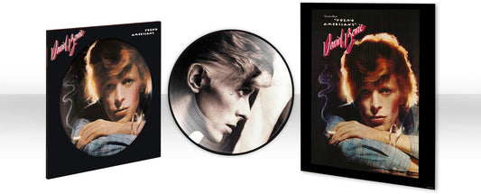 the album cover for David Bowie - Young Americans (Pict) (Aniv)