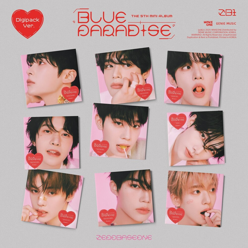 the album cover for Zerobaseone - Blue Paradise (Post) (Stic) [With Booklet] (Phot) [Digipak]