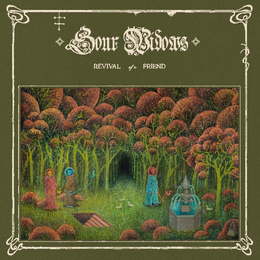 the album cover for Sour Widows - Revival Of A Friend (Blk) [Colored Vinyl] (Purp) (Red)