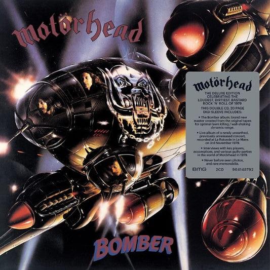 the album cover for Motörhead - Bomber
