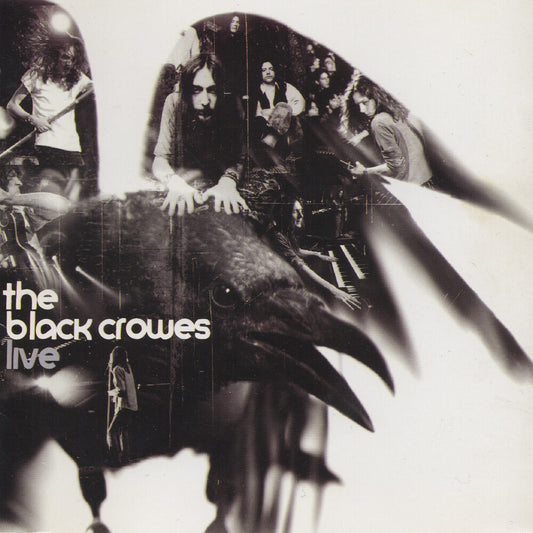 the album cover for The Black Crowes -  Live [3 LP Gold Metallic]