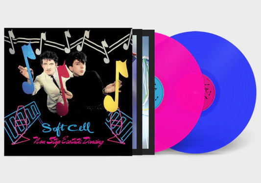 the album cover for Soft Cell - Non-Stop Ecstatic Dancing (Blue) [Colored Vinyl] (Pnk) (Uk)