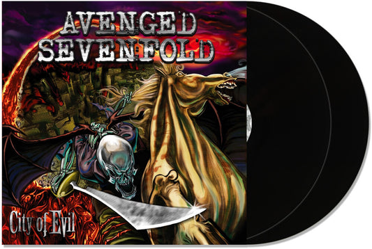 the album cover for Avenged Sevenfold - City Of Evil (Gate) [180 Gram] (Aniv)