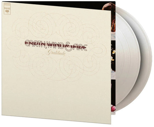 the album cover for Earth Wind & Fire - Gratitude [Colored Vinyl, White] (Gate) [Limited Edition] [180 Gram]