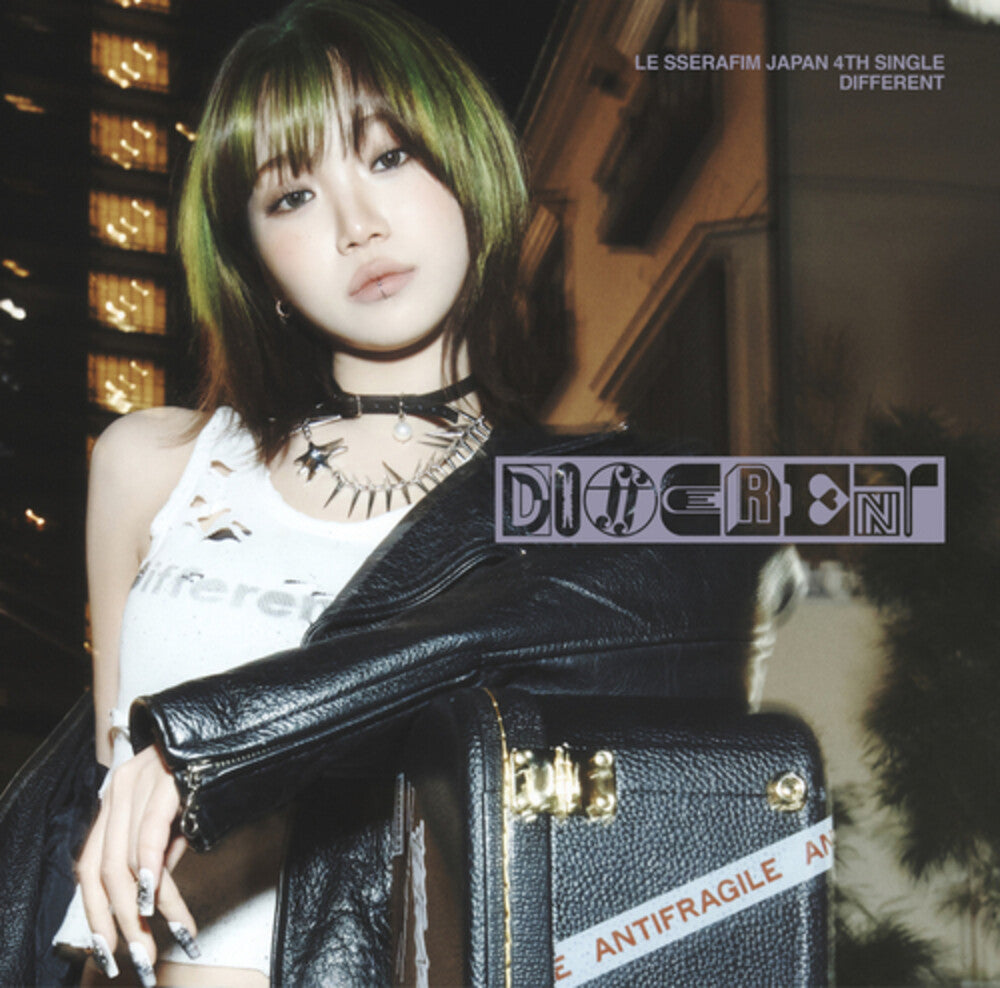 the album cover for LE SSERAFIM - Different (Kim Chaewon)