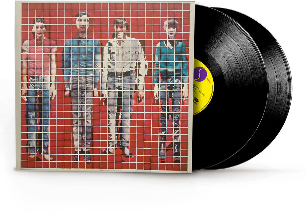 the album cover for Talking Heads - More Songs About Buildings And Food