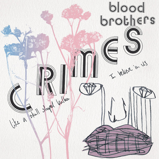 the album cover for Blood Brothers - Crimes [Bone White LP]