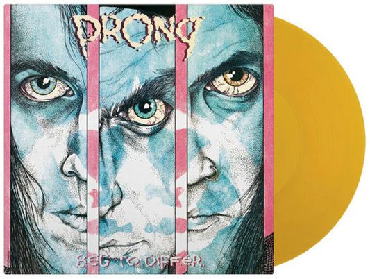 the album cover for Prong - Beg To Differ [Yellow Colored Vinyl] [Limited Edition] [180 Gram]