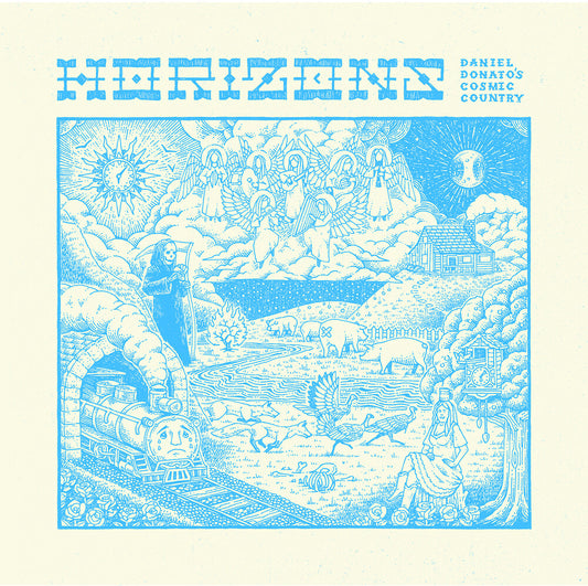 the album cover for Daniel Donato - Horizons - Clear Blue (Blue) [Clear Vinyl]