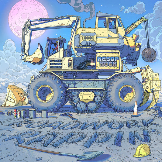 the album cover for Aesop Rock - Roadwork Rappin' [Colored Vinyl] (Pict)