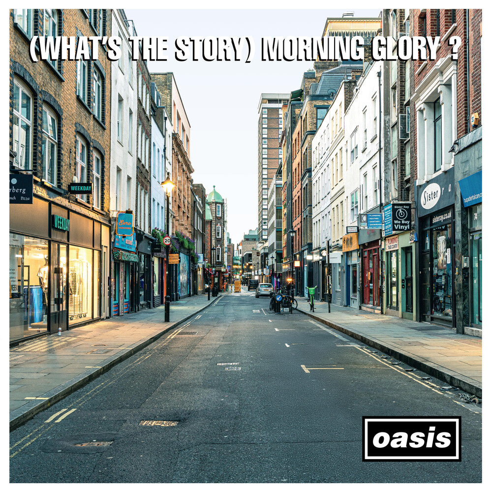 the album cover for Oasis - (What's The Story) Morning Glory? - 30th Anniversary Deluxe Edition ['Cast No Shadow' Inspired Crystal Clear Vinyl]