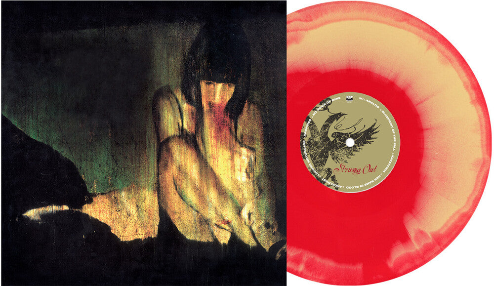 the album cover for Strung Out - Exile in Oblivion - 20th Anniversary [Indie Exclusive Red & Yellow Swirl]