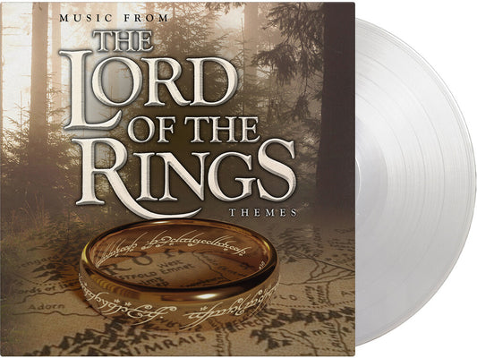 the album cover for Music From The Lord Of The Rings: Themes / Various - Music From The Lord Of The Rings: Themes / Various - Ltd 180gm Crystal Clear & White Vinyl
