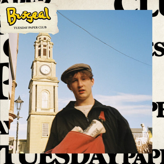 the album cover for Brógeal - Tuesday Paper Club [Blue Vinyl]
