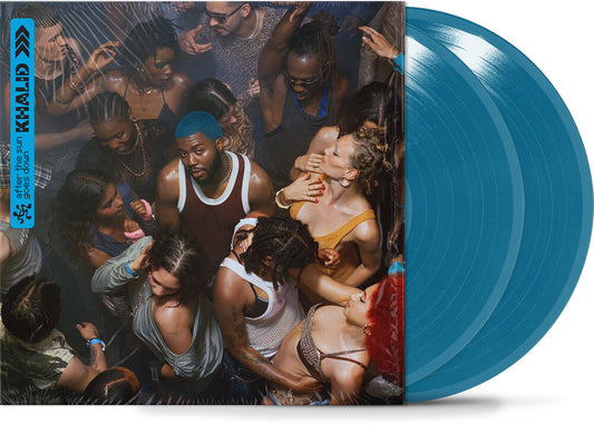 the album cover for Khalid - After The Sun Goes Down [Opaque Turquoise Blue Vinyl]
