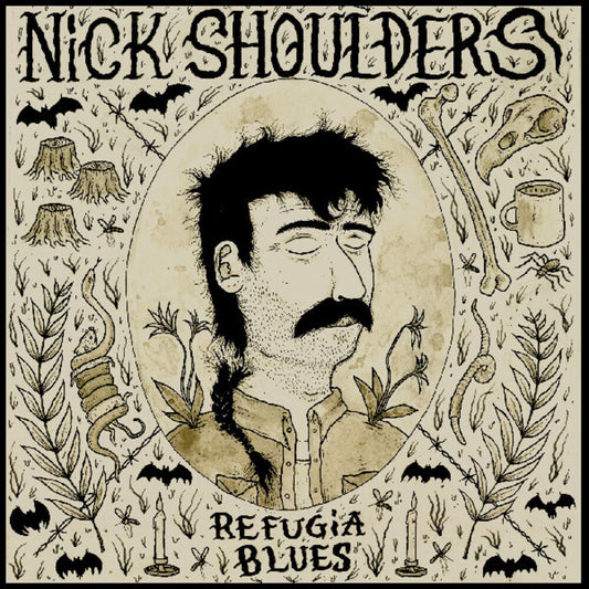 the album cover for Nick Shoulders - Refugia Blues [Indie Exclusive Colored Vinyl]