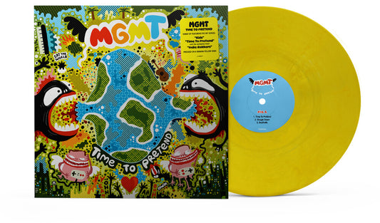 the album cover for MGMT - Time to Pretend [Banana Yellow EP]