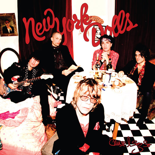 the album cover for New York Dolls - Cuz I Sez So [Red Colored Vinyl] (Rktbr25) (Brick & Mortar Exclusive)