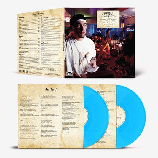the album cover for Everlast - Eat At Whitey's (25th Anniversary) [Blue Vinyl]