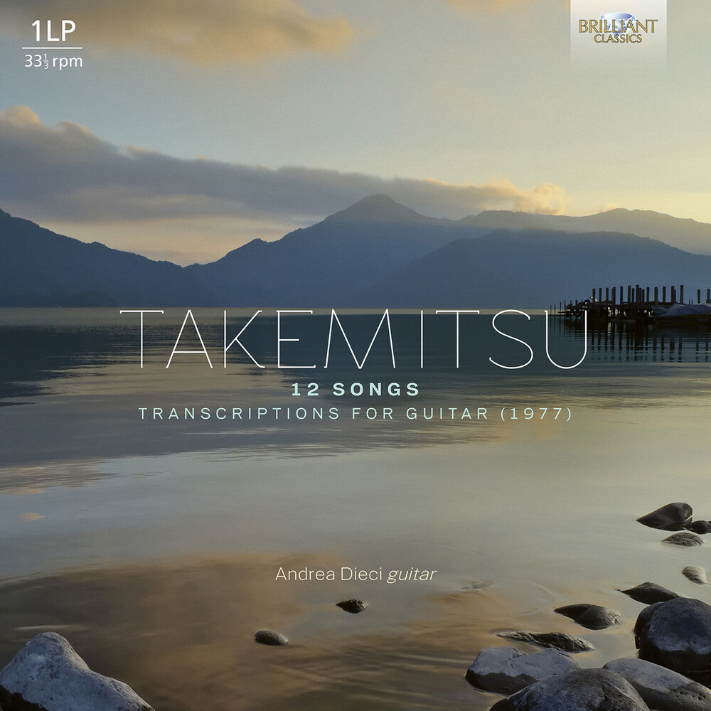 the album cover for Andrea Dieci - Takemitsu: 12 Songs Transcriptions For Guitar